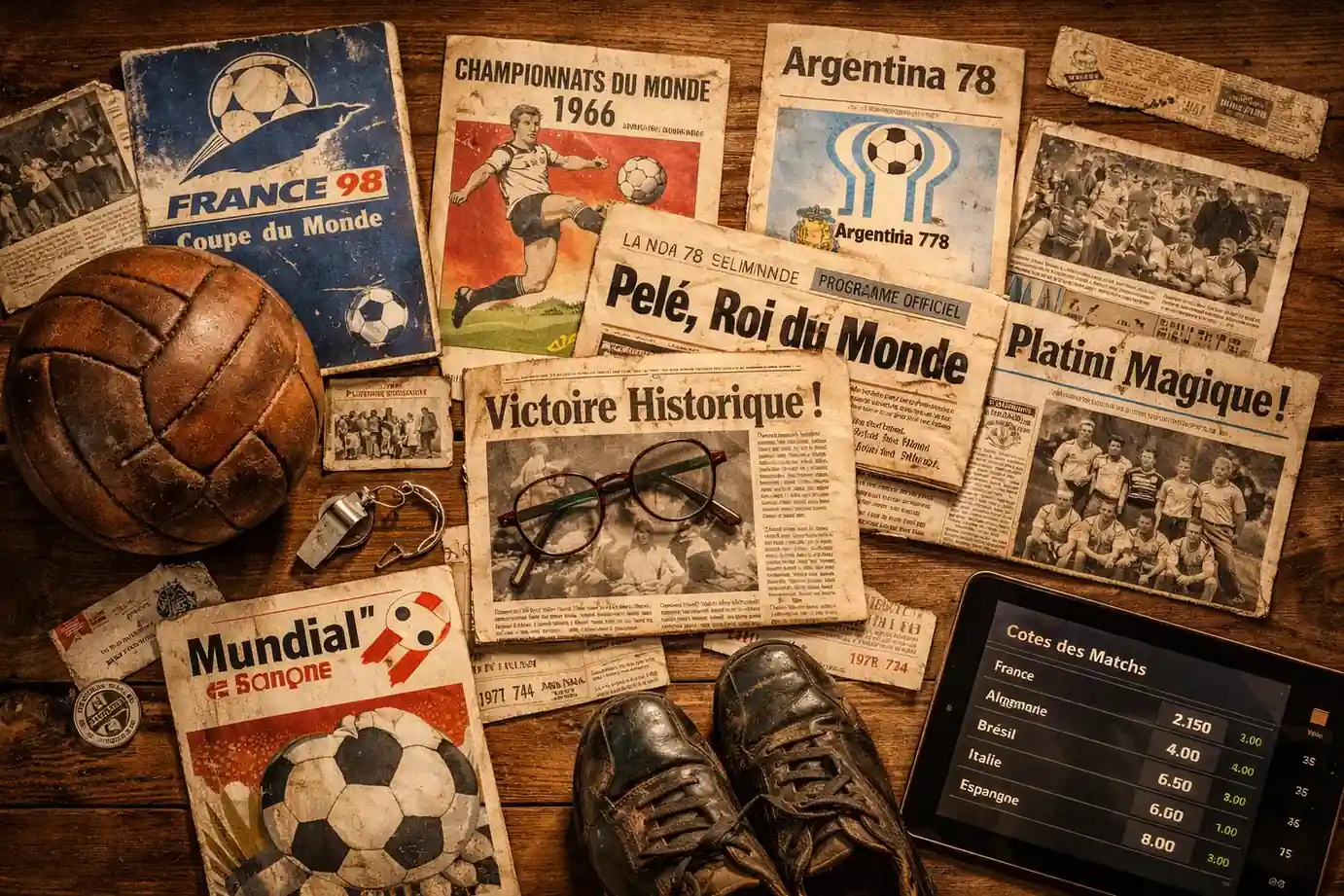 Rétrospective des tendances et surprises des paris sur les Coupes du Monde de 1998 à 2022